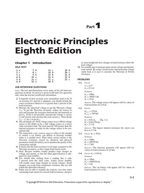 Electronic Principles Malvino 8th Edition Solution Manual Pdf.